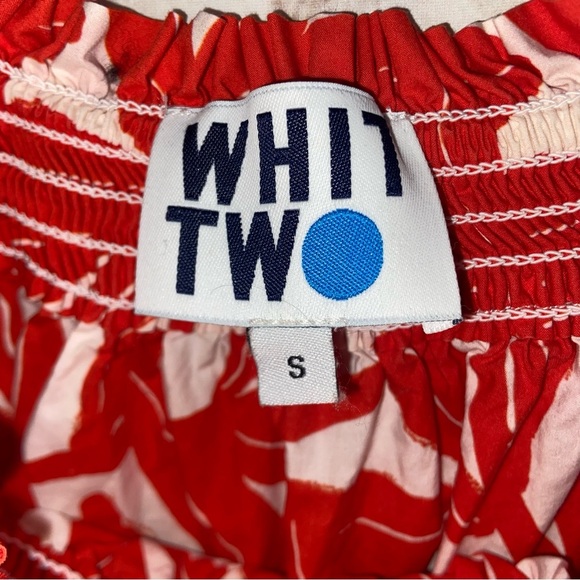 Anthropologie WHIT TWO Banana Leaf Off-The-Shoulder Tunic Dress Size Sma… - Picture 8 of 8